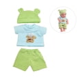 thumbnail image 4 of AlevRam 6 Sets 12 inch Baby Doll Clothes, Soft Cotton Bodysuits Outfits with Hats, Doll Clothes Set for 10-12 inch Dolls, Gift for Kids Girls, 4 of 7