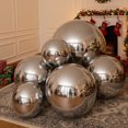 thumbnail image 4 of Inflatable PVC Mirror Ball Set – Silver Reflective Gazing Balls for Christmas, Birthday Parties, Events & Outdoor Décor (Set of 6), 4 of 8