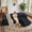 Black, 9.8ft, variant on Modular Sectional Sofa, 111/118" L-Shaped Couch with Wide Armrests for Living Room, Convertible for Sleeping, Gaming, or Office