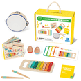 thumbnail image 1 of Juego De Instrumentos Musicales Montessori Para Niños | MAGICAMENTE | Caja Musical Con Xilofono, Pandero, Maracas Y Armónica, 1 of 8