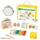thumbnail image 1 of Juego De Instrumentos Musicales Montessori Para Niños | MAGICAMENTE | Caja Musical Con Xilofono, Pandero, Maracas Y Armónica, 1 of 8