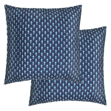 Levtex Home - Nanette - Quilted Euro Shams Set of Two (26 x 26 in.) - Leaf - Cotton Fabric