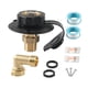 thumbnail image 5 of Kit de entrada de agua para RV City, adaptador de conector de manguera de agua para RV de 1/2" macho resistente Negro, 5 of 9
