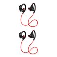 thumbnail image 1 of Methold Sport Bluetooth In-Ear Auriculares Auriculares inalámbricos IPX2 A prueba de sudor Entrenamiento Estéreo Bass Auriculares Rojo 2Conjunto, 1 of 6