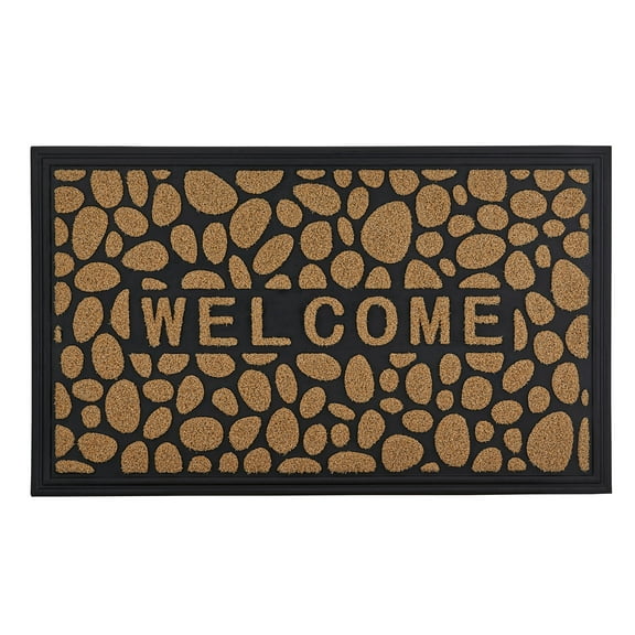 Superio  Non-Slip Welcome Doormat for Entry, 18" x 30", Waterproof, Mat Natural