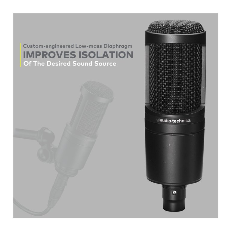 Audio-Technica AT2020 Recording Mic Set, Studio Condenser