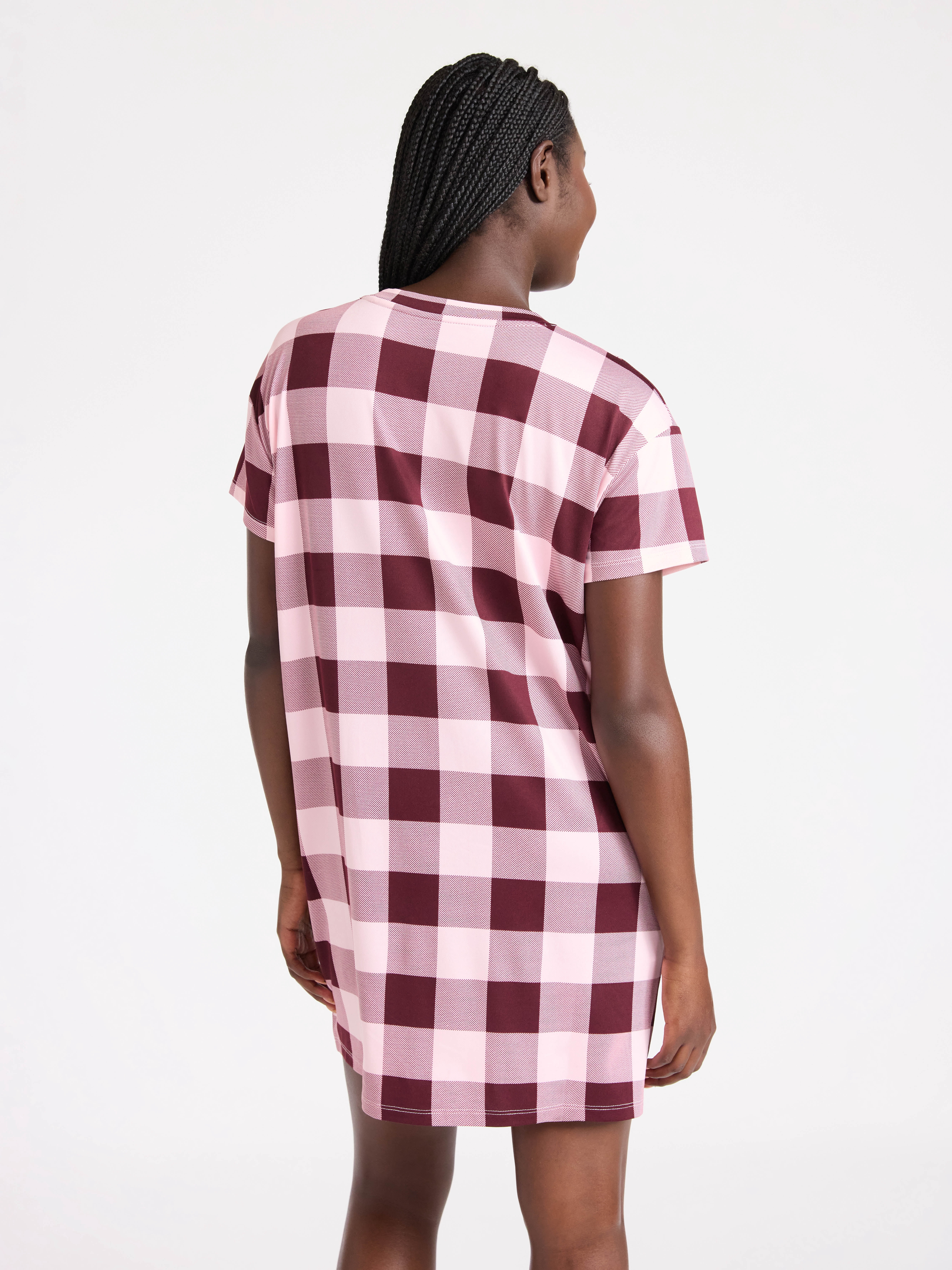 Joyspun Women's Dreamy Soft Collection Sleepshirt with Short Sleeves, Sizes S/M-2X/3X