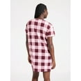 thumbnail image 4 of Joyspun Women's Dreamy Soft Collection Sleepshirt with Short Sleeves, Sizes S/M-2X/3X, 4 of 6