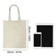 thumbnail image 3 of Bolsa de mano 10 Uds bolso de lona bolso de mano de gran capacidad Color sólido plegable reutilizable ligero bolso de compras bolso de tela bolso de mano, 3 of 7