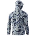 thumbnail image 2 of HUK Men's Standard Pursuit Waterproof & Wind Resistant Zip Jacket, Bluefin, X-Large, 2 of 4