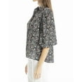 thumbnail image 3 of Max Studio womens  3/4 Sleeve Blouse, XL, Black, 3 of 5
