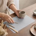 thumbnail image 3 of Silicone Non-Slip Desk Pad - (Gray) 15.7x11.8in Rectangular Table Mat, Heat-Resistant Mouse Pad for Home Office, Waterproof Writing Mat for Laptop Keyboard, 3 of 4