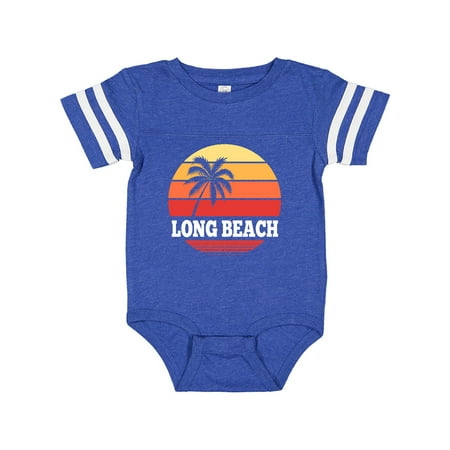

Inktastic Long Beach California Retro Sunset Gift Baby Boy or Baby Girl Bodysuit