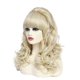 thumbnail image 2 of Disfraz de peluca Rugelyss, larga y ondulada, rubia con flequillo para mujer de los 80, 2 of 9