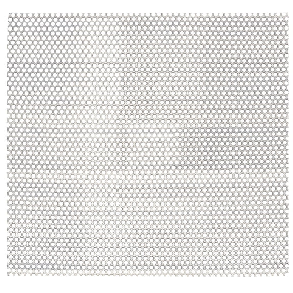 2Pcs 11.8x11.8inch 304 Stainless Steel Perforated Sheet 0.18inch Hole Metal Preforated Sheet for Architectural Decorative and Industrial 1mm