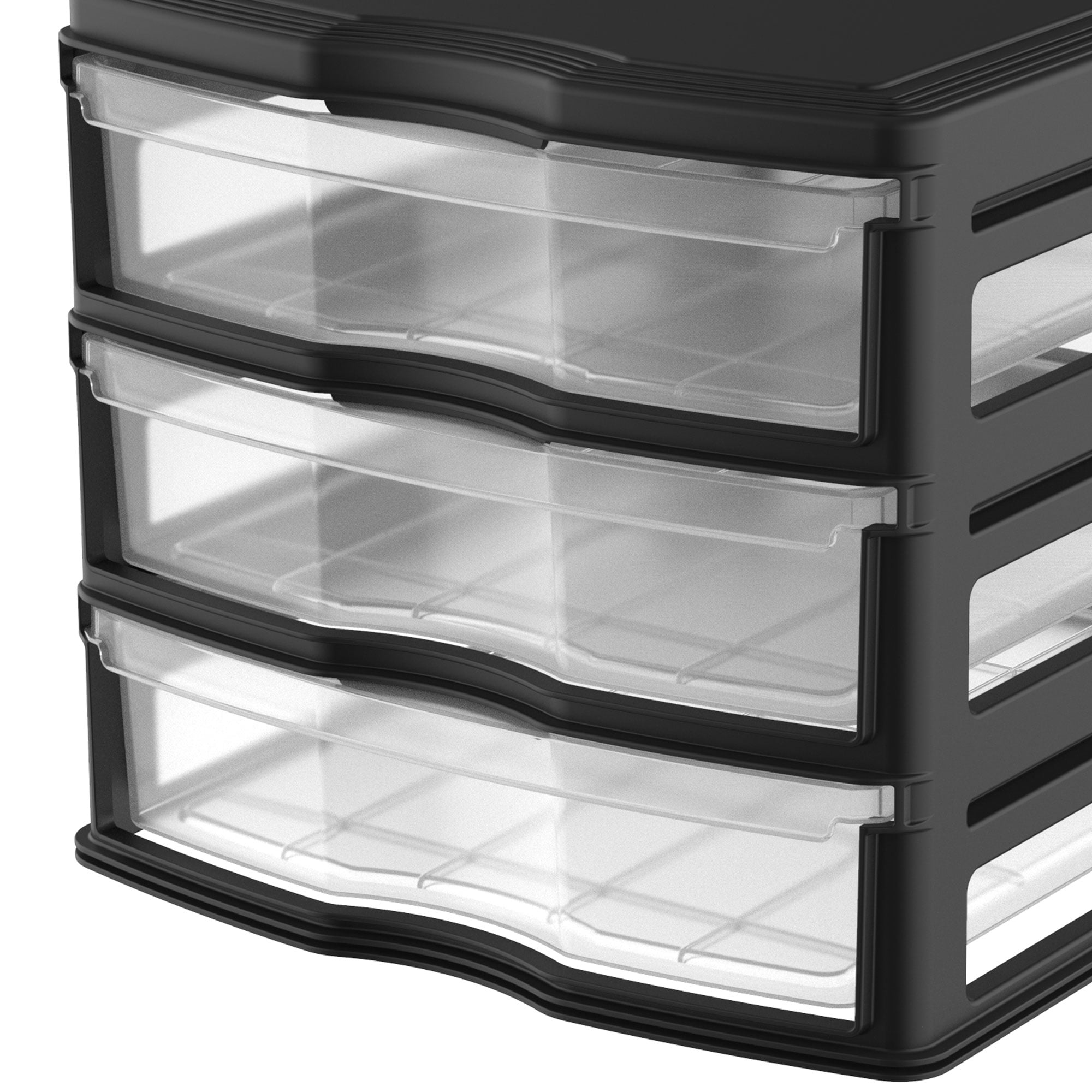 Life Story Classic 3 Shelf Storage Organizer Plastic Drawers, Gray (2-Pack)  2 x DRW3-M-GREY - The Home Depot