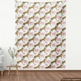 thumbnail image 3 of Ambesonne Jaguar Fabric by the Yard Upholstery, Blossoming Corsage Botany, 2 Yards, Pale Brown Pale Pink, 3 of 4