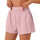 thumbnail image 1 of Pantalones cortos deportivos de cintura alta para mujer con bolsillo, pantalones cortos para correr y hacer gimnasia, 1 of 5