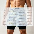 thumbnail image 4 of TKKCS Mens 2-in-1 Swim Trunks with Compression Liner- Summer Vacation Swimsuit Stretch Hawaiian Print Quick Dry Beach Board Shorts with Drawstring Blue Size 3XL, 4 of 7