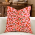 thumbnail image 5 of Vibrant Folk Art Polyester Pillow Collection, Groovy Tiger Sun Snake Art, Eclectic Maximalist Statement Cushion, Mix & Match Throw Pillow Set, 5 of 8