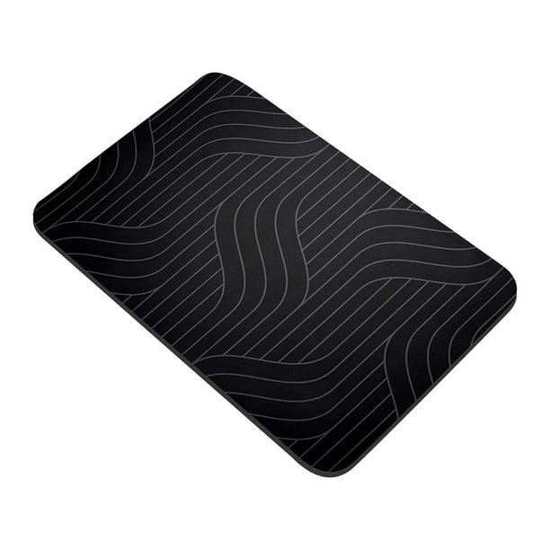 Yhmxh Alfombrillas de baño para baño Alfombra de baño Alfombrilla suave de diatomita, absorbente de agua, antideslizante, para baño, cocina, inodoro, de secado rápido. Decoración del baño