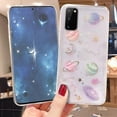 thumbnail image 3 of Girly Case for Samsung Galaxy S21 5G Glitter Case Pretty Cute Clear Shiny Sparkle Bling Case for Girls Women Planet Stars Design Soft TPU Shockproof C, 3 of 4