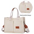 thumbnail image 2 of Bolso mano lona Ygjytge retro gran capacidad Mujer 1123 Beige, 2 of 8
