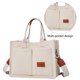 thumbnail image 2 of Bolso bandolera elegante para mujer, bolso bandolera informal de lona con múltiples bolsillos para uso diario, 2 of 5