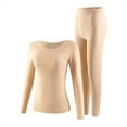 thumbnail image 1 of Women Elastic Thermal Inner Wear Thermal Underwear Warm Elastic Tops Pants Sets, 1 of 5