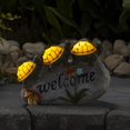 thumbnail image 5 of Welcome Turtles on a Rock Solar Powered LED Outdoor Decor Garden Light, 5 of 5