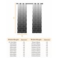 thumbnail image 6 of Fsddascl Black Ombre Stripe Blackout Curtains for Bedroom/Living Room, Thermal Insulated Kitchen Curtains, Modern Abstract Art Gradient Striped Grommet Darkening Window Treatment Drapes 52"x72"x2, 6 of 6