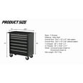 thumbnail image 4 of Rolling Tool Chest with 7-Drawer Tool Box with Wheels Multifunctional Tool Cart Storage Cabinet for Garage Black, 4 of 7