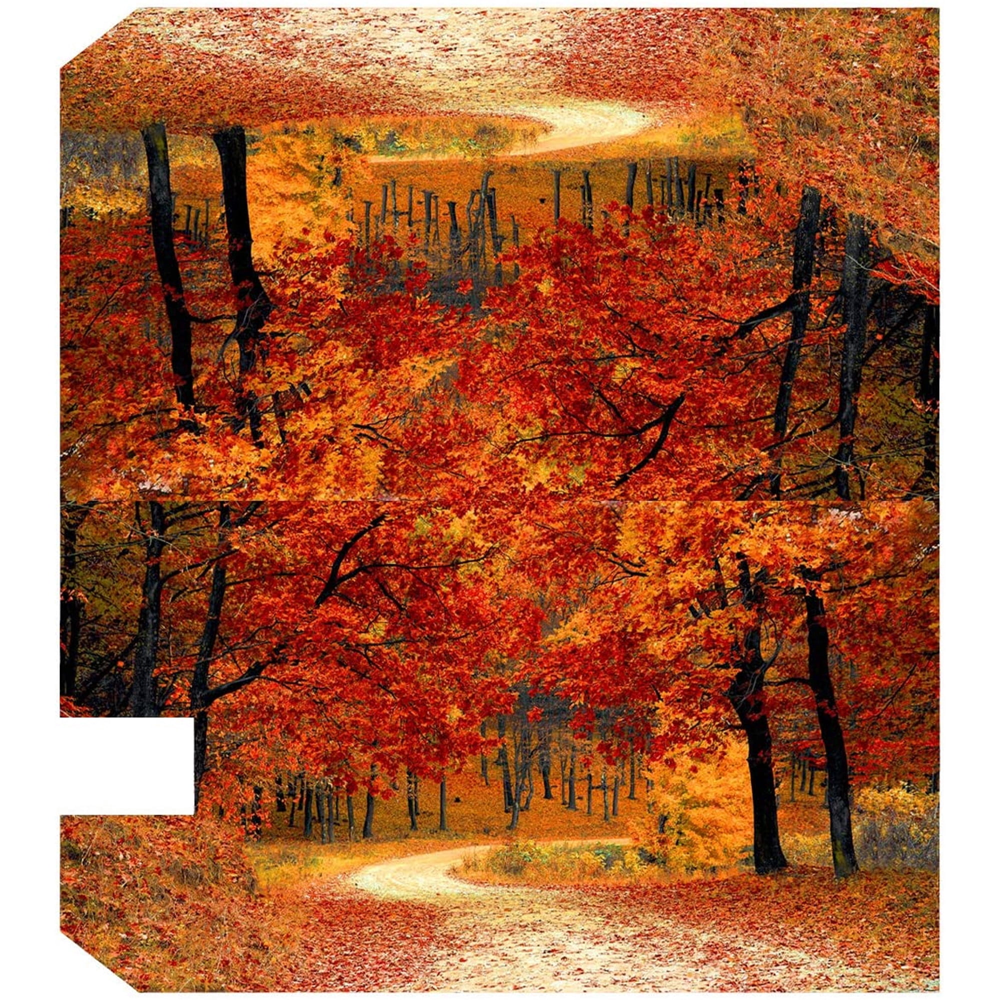 VWAQ Autumn Forest Mailbox Covers Magnetic Fall Seasonal Decorative Mailbox Wraps - MBM36
