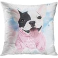 thumbnail image 2 of Set of 4 Throw Pillow Cover 20x20 Inch Cute French Bulldog Home Decor Pillowcase Square Cushion Cover for Sofa Bed Couch, 2 of 5
