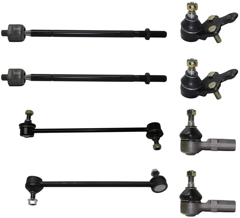 2 Outer Tie Rods & 2 Sway Bar Links… 10-Year Warranty 2 Lower Ball Joints Detroit Axle 2 Lower Control Arms & Ball Joint Brand New Complete 8-Piece Front Suspension Kit for Toyota Camry