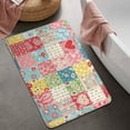 thumbnail image 2 of Pioneer Flower Floral Print Pattern Bathroom Rugs Mat, Non Slip Microfiber Bathroom Rug with Rubber Backing, Soft Mats for Bathroom Floor Tub Shower, 20"x32", 2 of 5