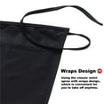 thumbnail image 4 of Toptie Waitress Waiter Server Bistro Waist Apron with 3 Pockets, Restaurant Kitchen Chef Half Aprons, 24"W x 12"H-Black, 4 of 8