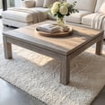 thumbnail image 1 of Mesa de Centro Nordic Grey Minimalista Gris Ceniza con Tablero Estructural - LEMICH, 1 of 6