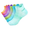 thumbnail image 2 of Helii Athletic Running Socks 6 Pack for Men Women – Breathable Mesh Low Cut Ankle Socks with Non Slip Grip, Moisture Wicking Polyester Sport Socks Colorful,One Size, 2 of 4