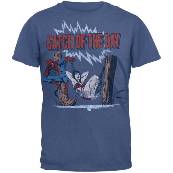 Spider-Man - Catch Of The Day Soft T-Shirt - Medium