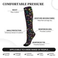 thumbnail image 2 of Sikiie Colorful Palms 1 Pairs Compression Socks for Men and Women 15-20 mmHg Running Support Socks, 2 of 7