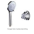 thumbnail image 3 of facefd Plastic Detachable Multi-modes Adjustable Anti-rust Electroplate Replacing High Pressure Sprayer Sprinkler Type2 Type8, 3 of 6