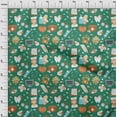 thumbnail image 4 of oneOone Cotton Cambric Green Fabric Tool Craft Projects Decor Fabric Printed By The Yard 56 Inch Wide, 4 of 4