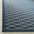 thumbnail image 2 of Safavieh Courtyard Hilbert Geometric Indoor/Outdoor Area Rug, Navy/Beige, 6'7" x 6'7" Square, 2 of 7