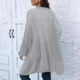 thumbnail image 4 of hotojiny Cardigans Sweaters for Womens Fashion Knit Open Front Long Sleeve Coats Solid Color Outwear, 4 of 6
