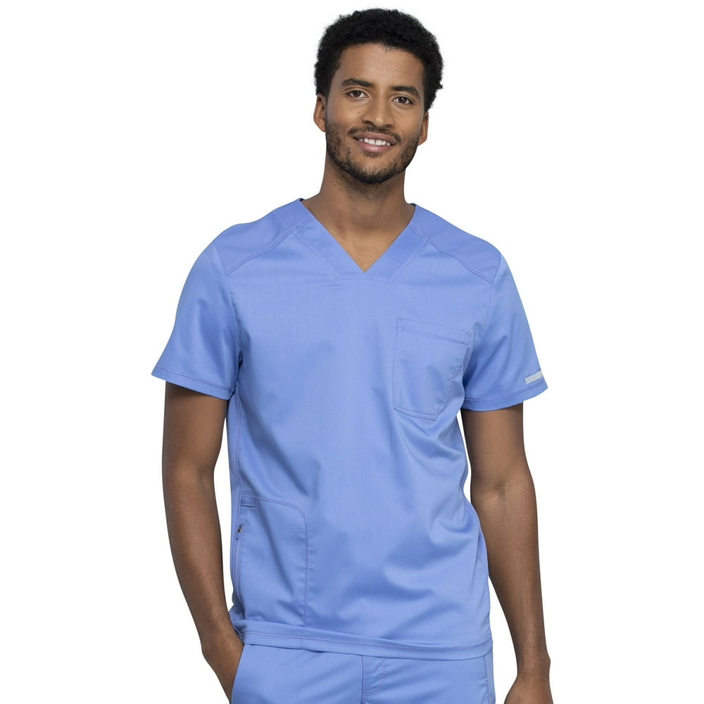 Cherokee Cherokee Workwear Revolution Scrubs Top for Men VNeck Plus