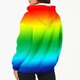 thumbnail image 5 of Zip Up Hoodie Women, Women's Ombre Zip Up Hoodie Long Sleeve Gradient Color Athletic Jacket with Drawstring and Pockets Casual Lightweight Hooded Sweatshirt Outerwear, 5 of 7