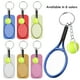 thumbnail image 2 of 24 llaveros de mini raqueta de tenis con forma de pelota de tenis realista, llavero colgante para regalo., 2 of 5