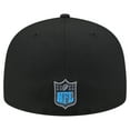 thumbnail image 4 of Men's New Era  Black Detroit Lions Color Pop 59FIFTY Fitted Hat, 4 of 5
