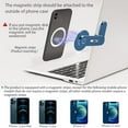 thumbnail image 3 of Magnetic Phone Holder for Laptop, Adjustable Phone Monitor Side Mount for iPhone 12 Pro Max/ 12 Pro/ 12/ 12 Mini, Slim Portable Foldable Computer Expansion Bracket, Blue, 3 of 7
